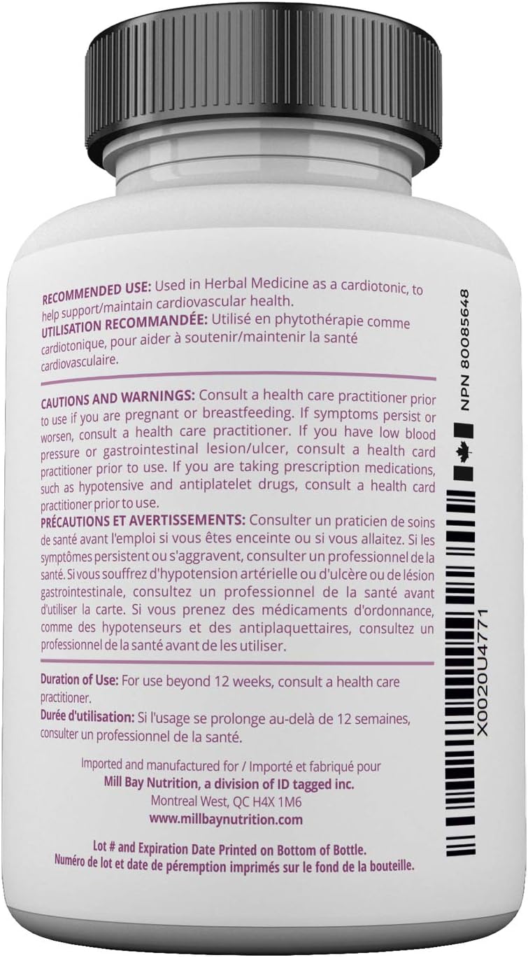 Mill Bay Forskolin Extract (Made in Canada) – 100 Capsules – 500mg Supplement for Men & Women – Helps Maintain Cardiovascular Health
