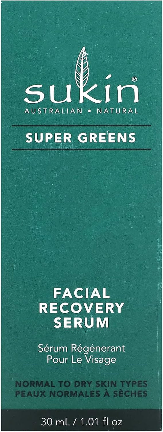 Sukin - 臉部修復精華 - 超級綠色系列 - 質地輕盈,快速吸收 - 適合中性至乾性膚質 - 30 毫升
