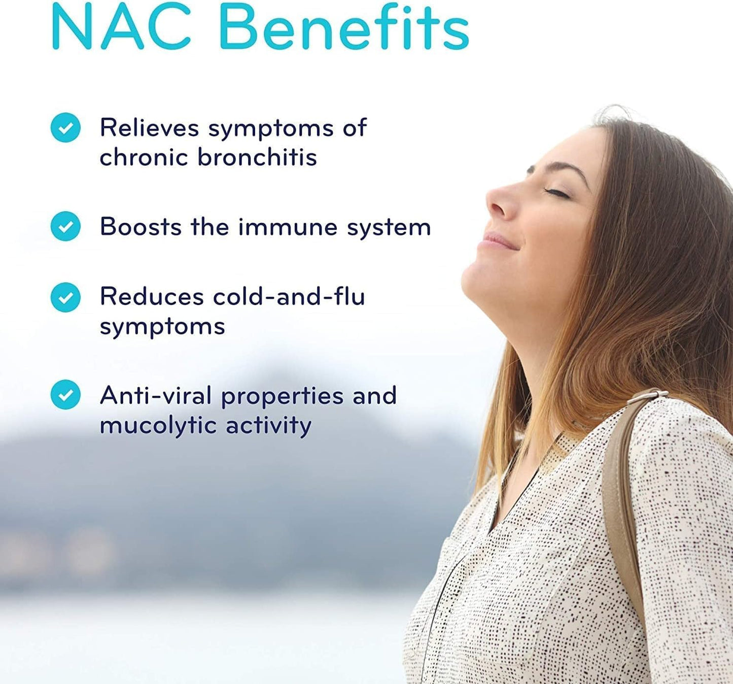 SISU NAC 600mg | Helps With Symptomatic Relief of Chronic Bronchitis, and Immune Support | 120 Veg Caps | Cold & Flu Relief, Antioxidant Booster | Non-GMO, Gluten Free, Diary Free