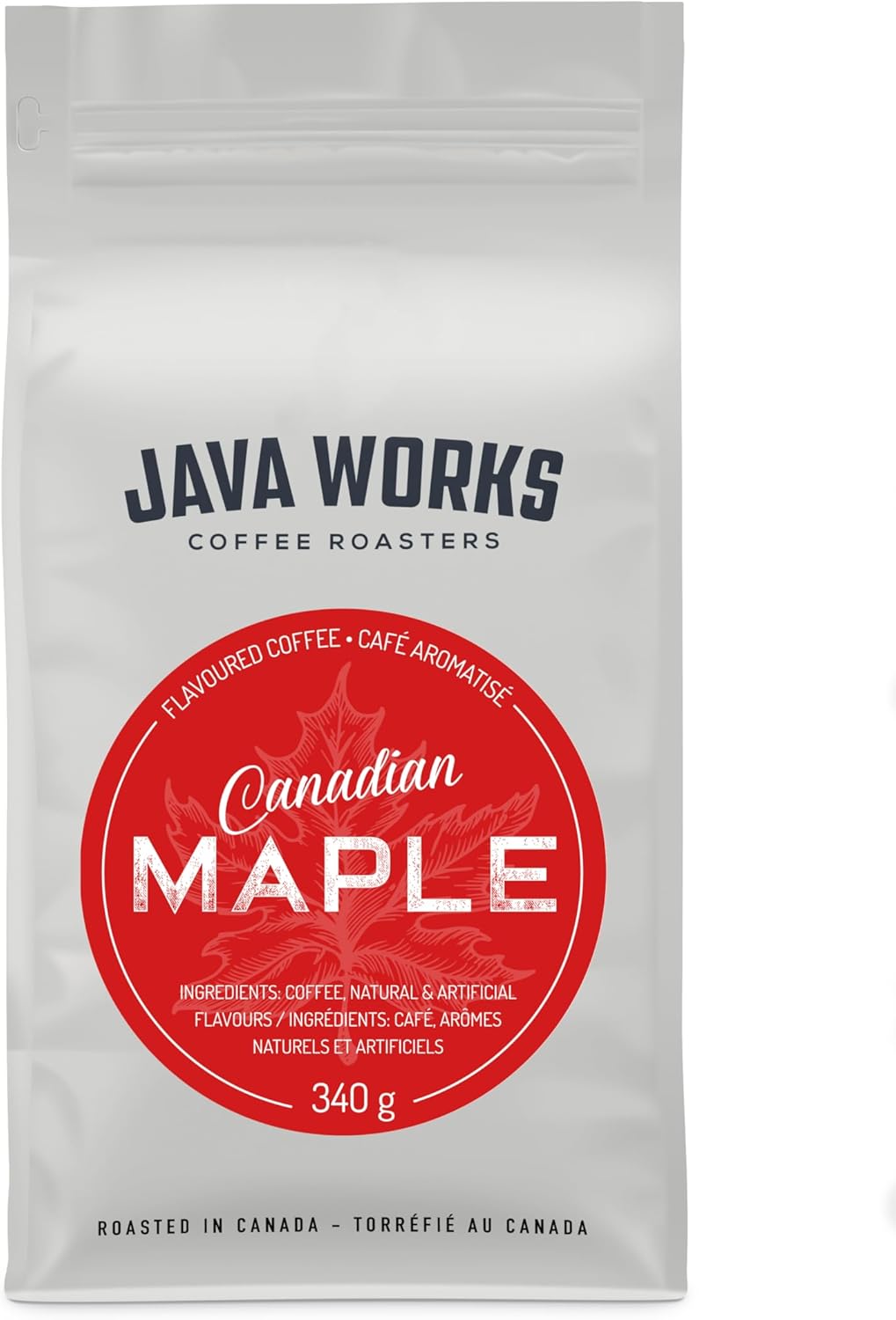 Java Works Coffee Canadian Maple Flavoured Coffee *Ground*, 340 Grams ...