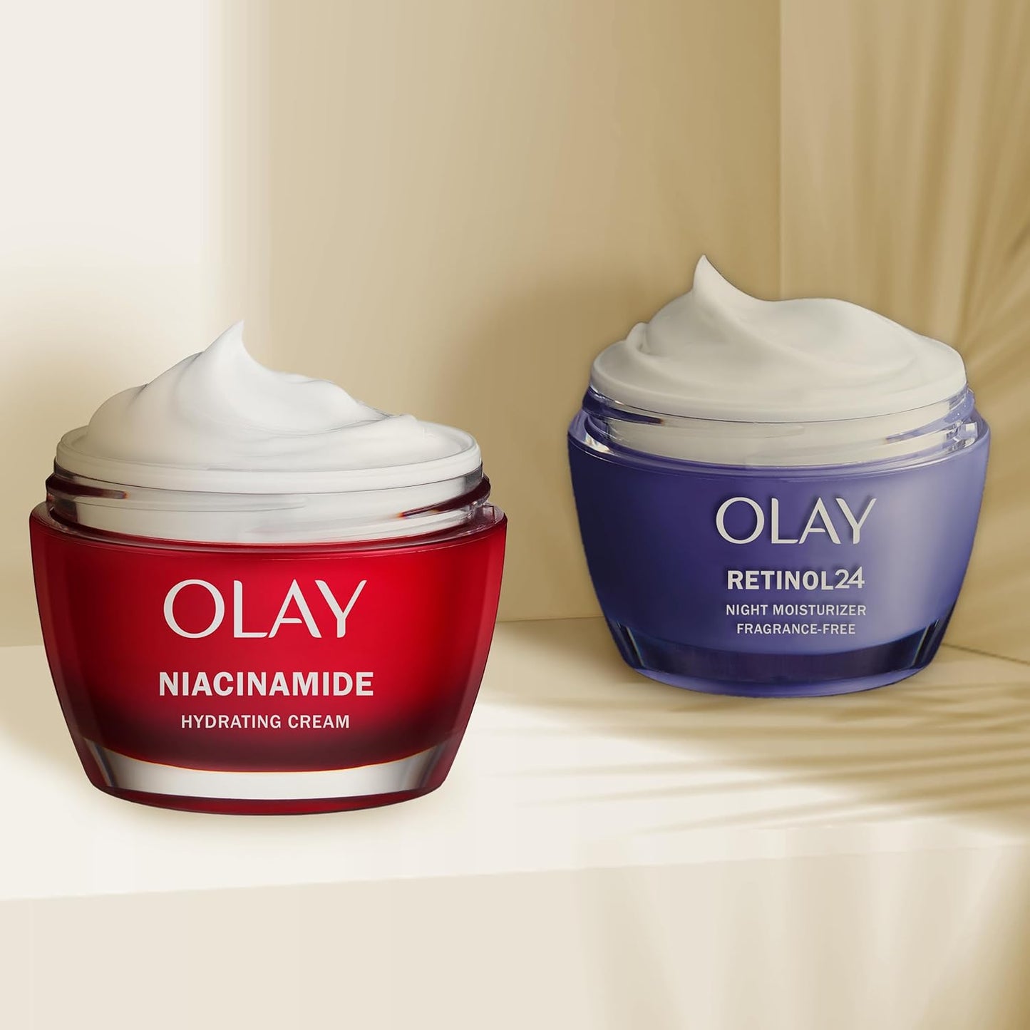 Olay Regenerist Niacinamide Face Moisturizer 50 mL + Olay Regenerist Micro-Sculpting Cream, Travel Size 15 mL, 65 mL Total
