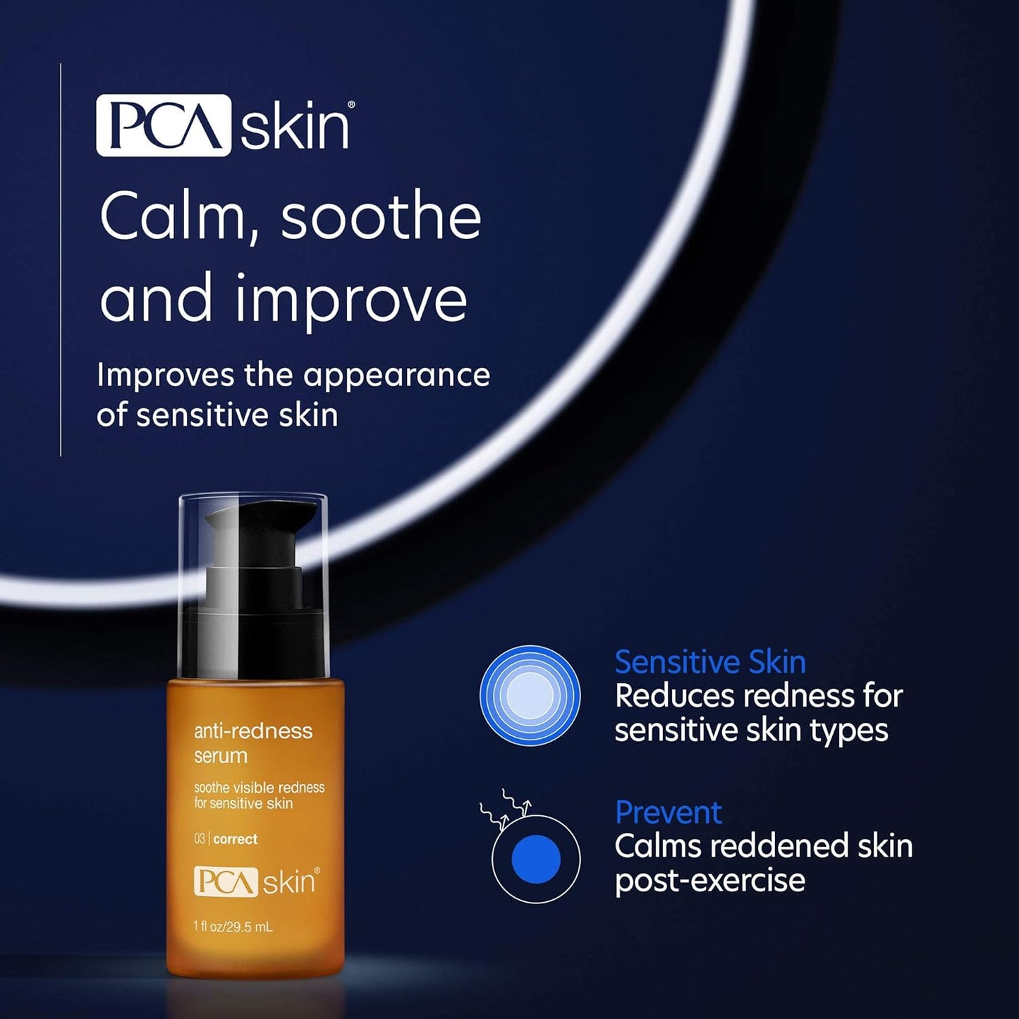 PCA SKIN Anti Redness Remover Face Serum, Oil Free (1 fl oz)