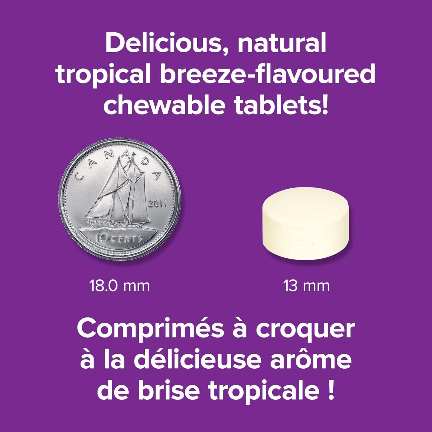 Webber Naturals 维生素 C 咀嚼片 500 毫克,300 片热带微风口味,有益于骨骼、牙齿、免疫和抗氧化健康