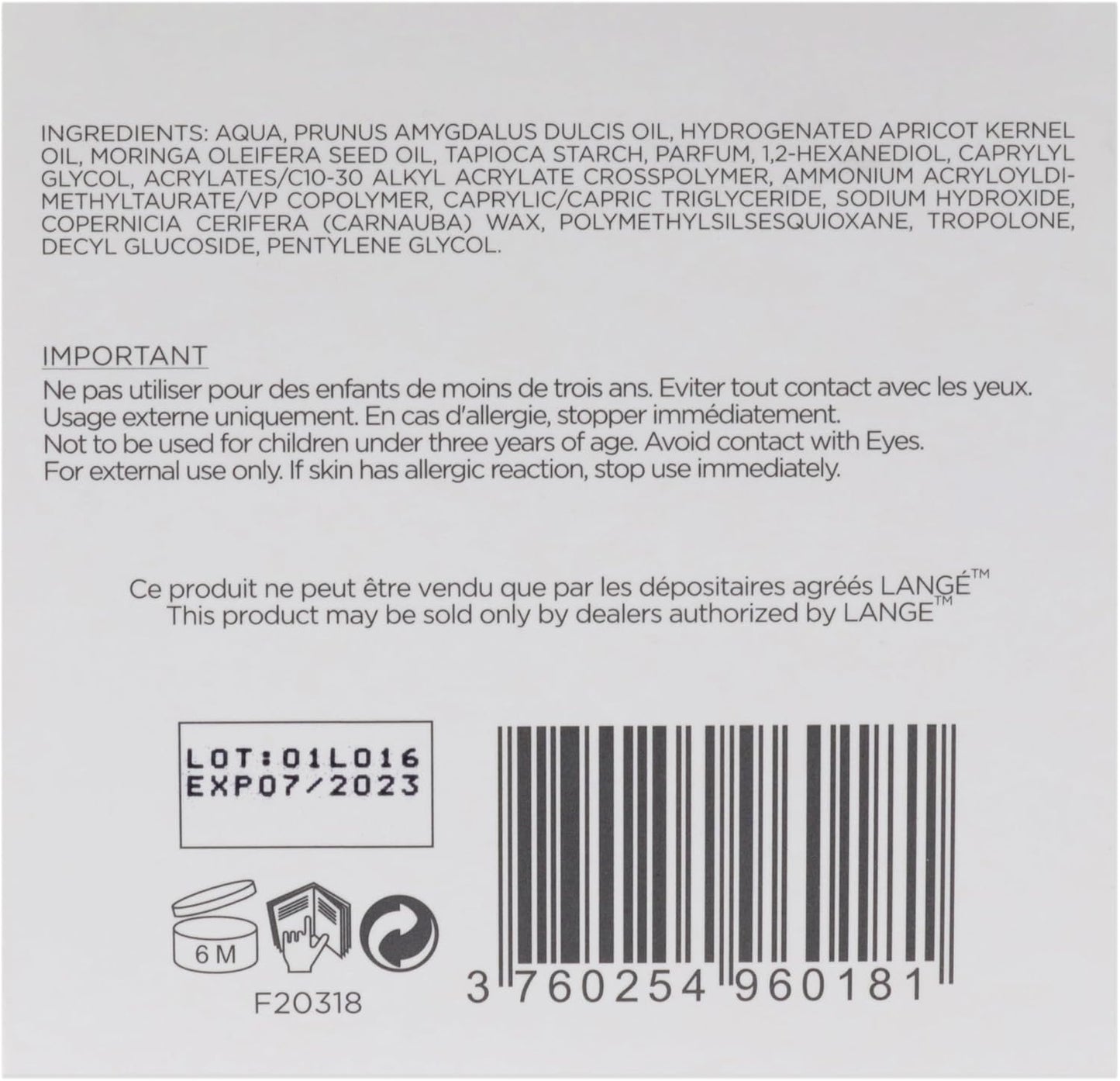 Lancior Pearl Radiance Protect Day Cream Cream Unisex 1.7 oz