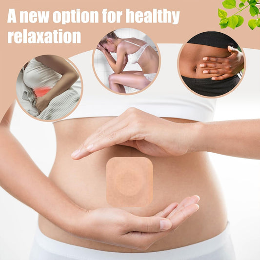 50 片一次性蓖麻油贴片,肚脐自粘蓖麻油包,高吸收性有机棉蓖麻油包包裹,无需清洗,易于使用,防渗漏(不含油)