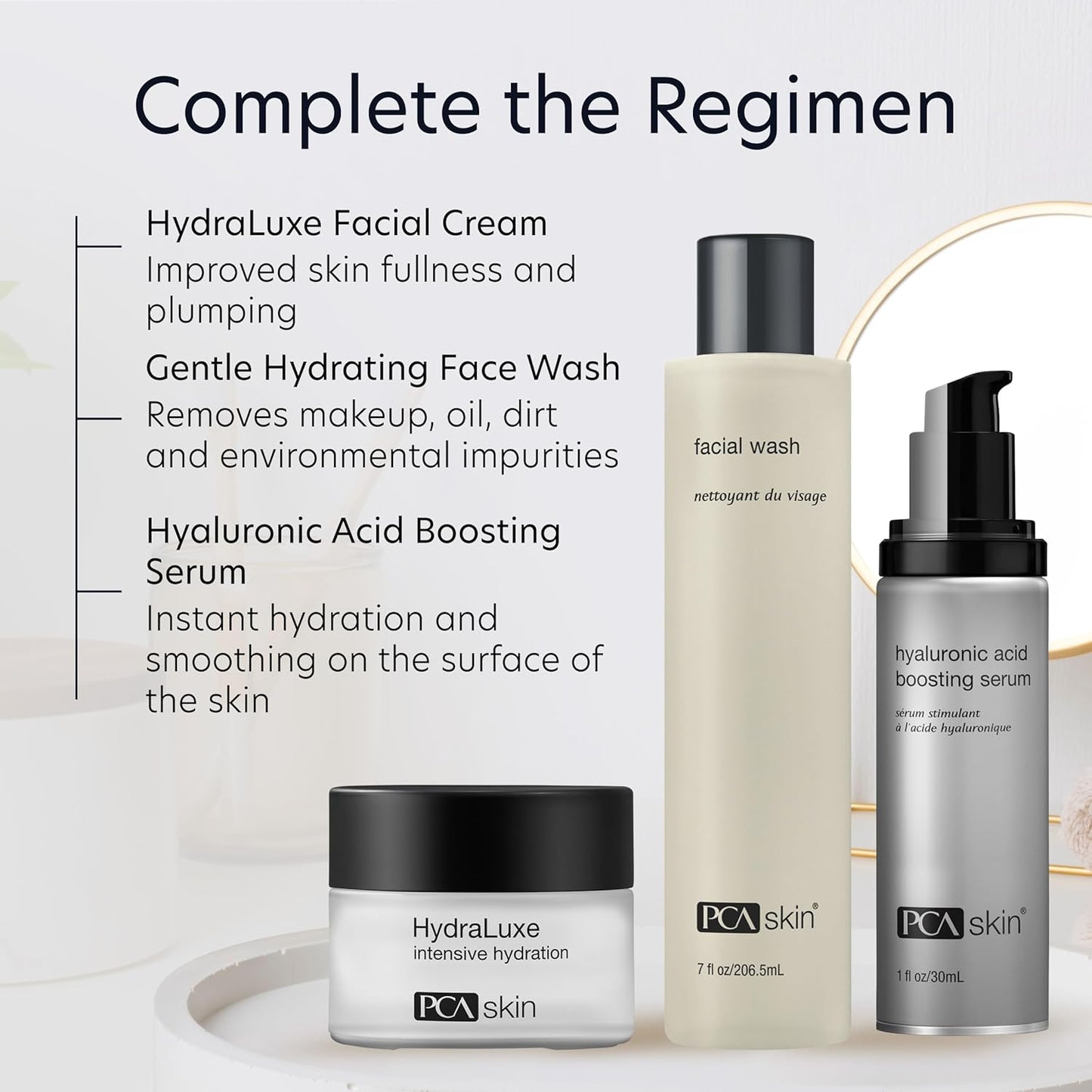PCA SKIN Gentle Hydrating Face Wash - Oil-Free Daily Foaming Facial Cleanser with Moisturizing Lactic Acid for All Skin Types, Especially Acne Prone & Oily Skin (7 fl oz)