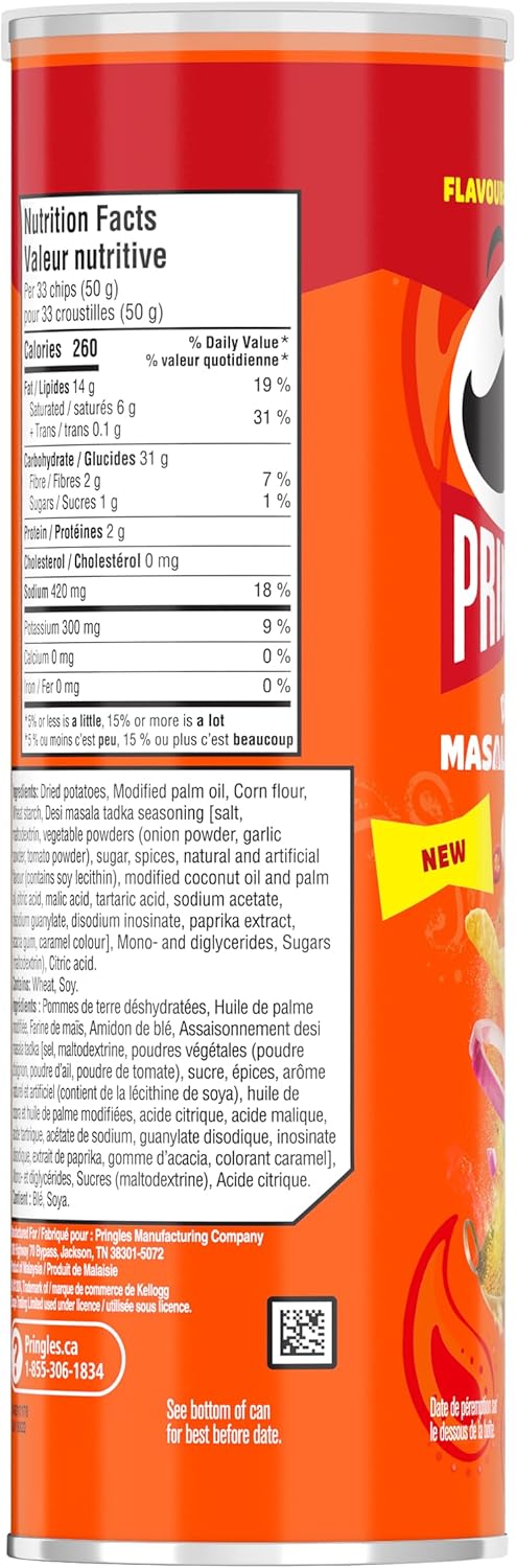 Pringles® Desi Masala Tadka 薯片 102 克