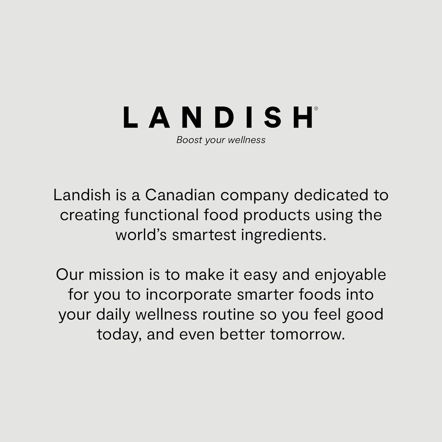 Landish 海洋膠原蛋白美容混合肽粉 - 野生海洋膠原蛋白、透明質酸、生物素、海水鎂和維生素 C - 皮膚、頭髮和指甲支持 - 可飲用的護膚品 - 快速溶解 - 加拿大製造 - 3…