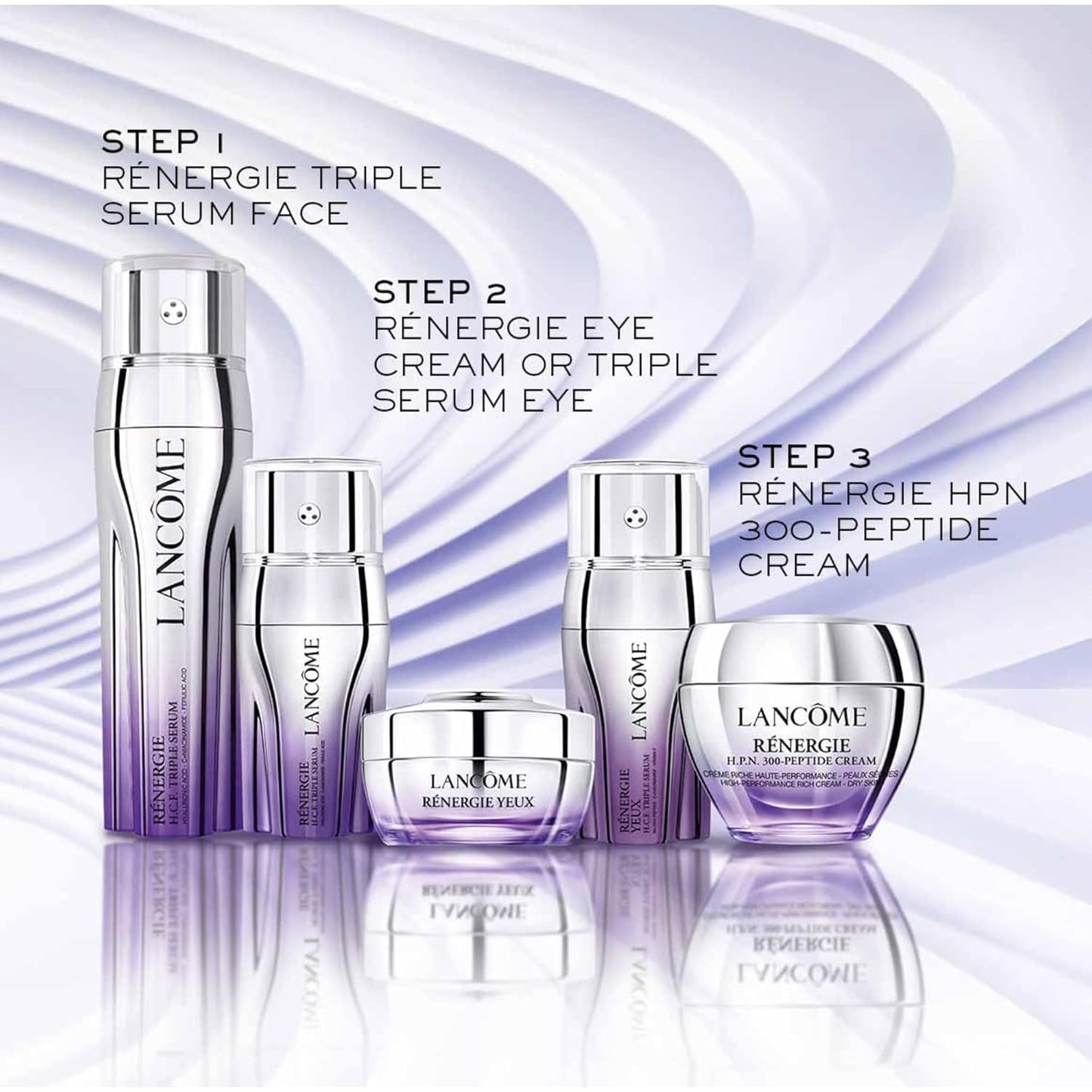 Lancôme Rénergie H.P.N 300-Peptide Face Cream - With Hyaluronic Acid & Niacinamide - Helps Visibly Reduce Lower Face Sagging, Wrinkles, & Dark Spots