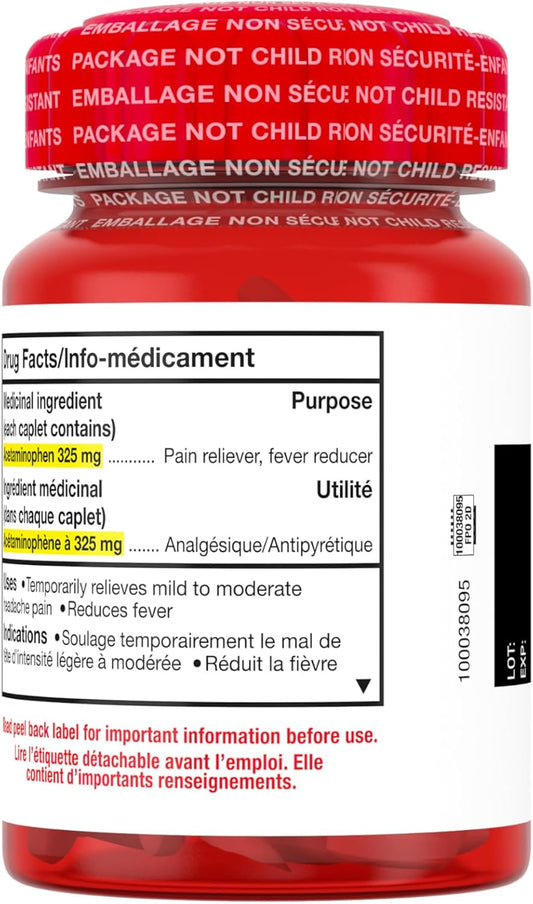 泰诺常规强度 325 毫克胶囊 200 粒