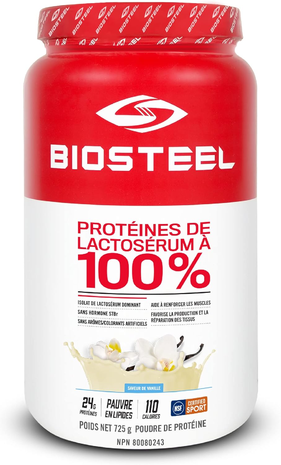 BioSteel 100% 乳清蛋白粉,rBGH 无激素非转基因运动后配方,香草味,25 份;BioSteel Stackables 运动胶原蛋白混合物,水解胶原蛋白非转基因配方,20 份