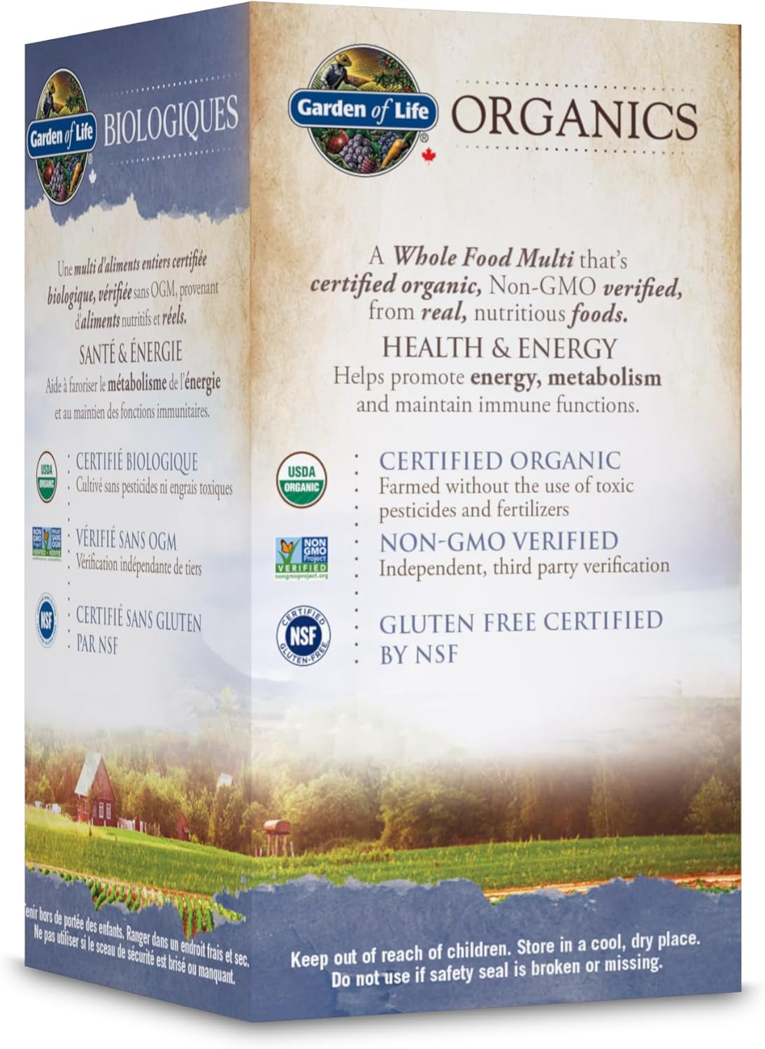 Garden of Life Organics 男士複合維生素,30 片