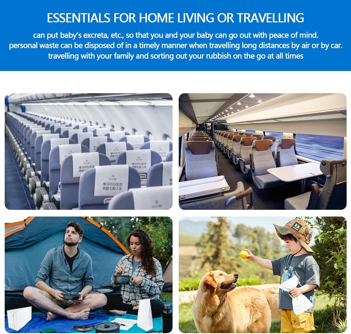 UPIQNG 30Pcs Barf Bags Disposable Vomit Bags Car Puke Bags Throw Up Sick Bags for Travel Motion Sickness Morning Sickness,White