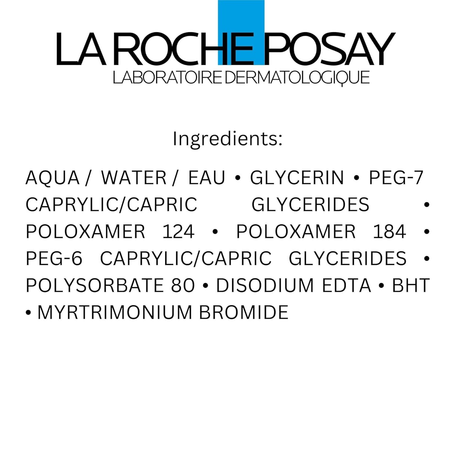La Roche-Posay MICELLAR WATER for Ultra-Reactive & Sensitive Skin with Glycerin. Cleansing & Makeup Removing for FACE & EYES. Fragrance Free, Alcohol Free, Paraben Free, VALUE SIZE, 400ML