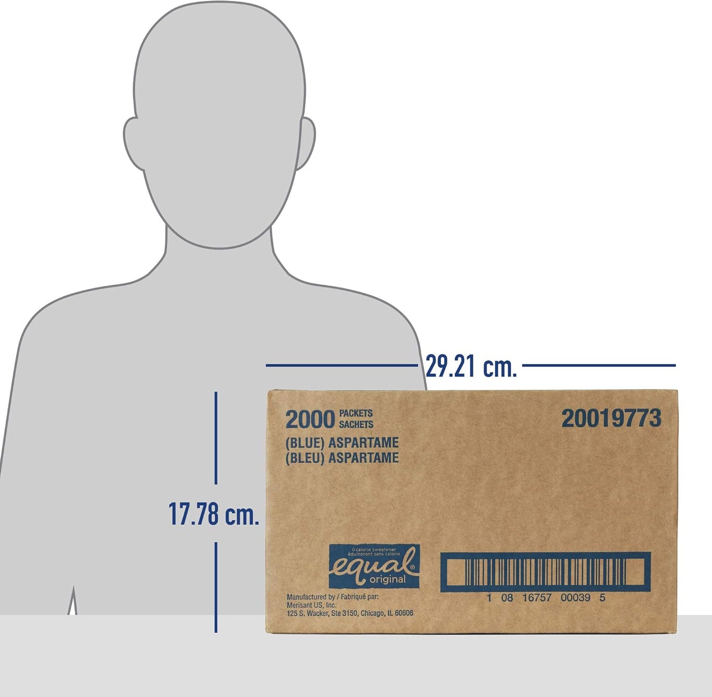 EQUAL 0 Calorie Sweetener, Sugar Substitute, Zero Calorie Sugar Free Sweetener Packets, Sugar Alternative, 2000 Count