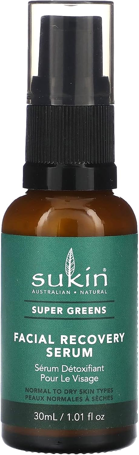 Sukin - 臉部修復精華 - 超級綠色系列 - 質地輕盈,快速吸收 - 適合中性至乾性膚質 - 30 毫升