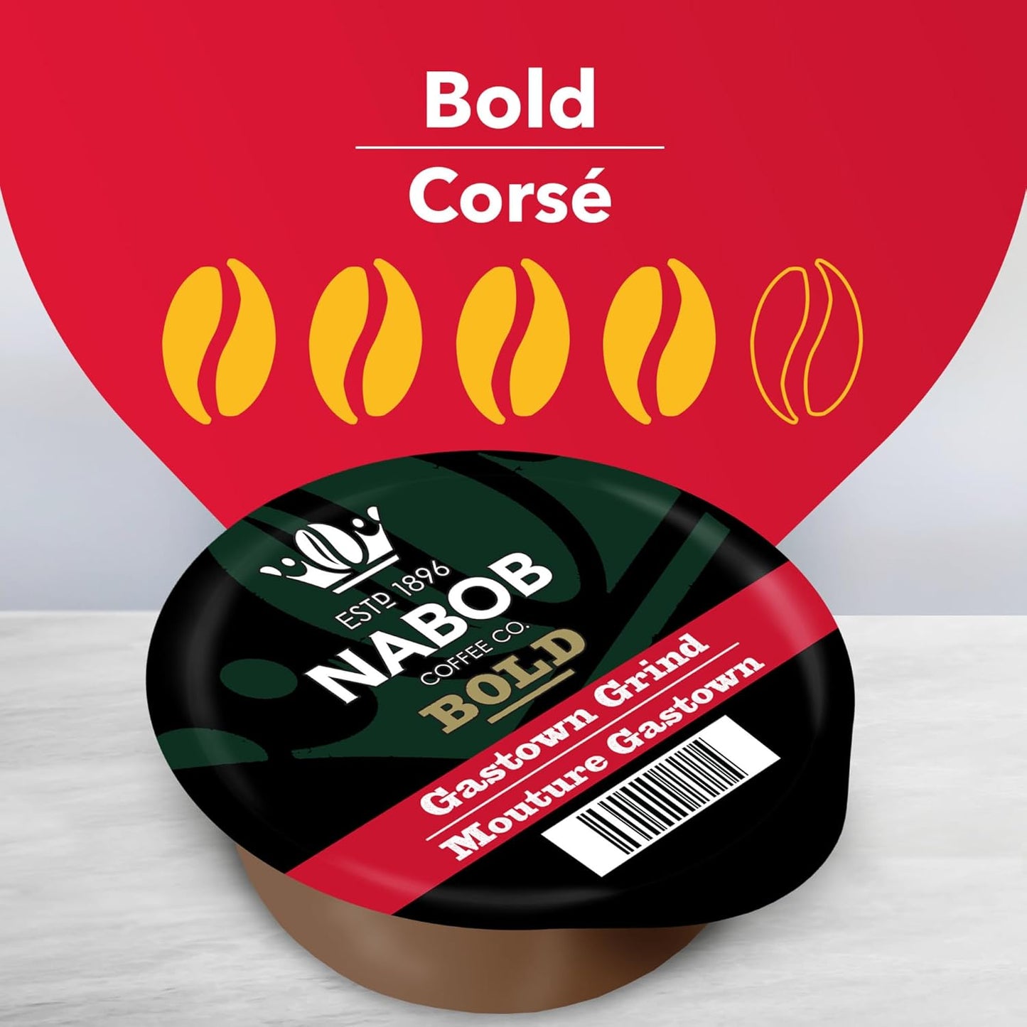 Tassimo Nabob Bold Gastown 研磨咖啡单份 T 盘,12 片装