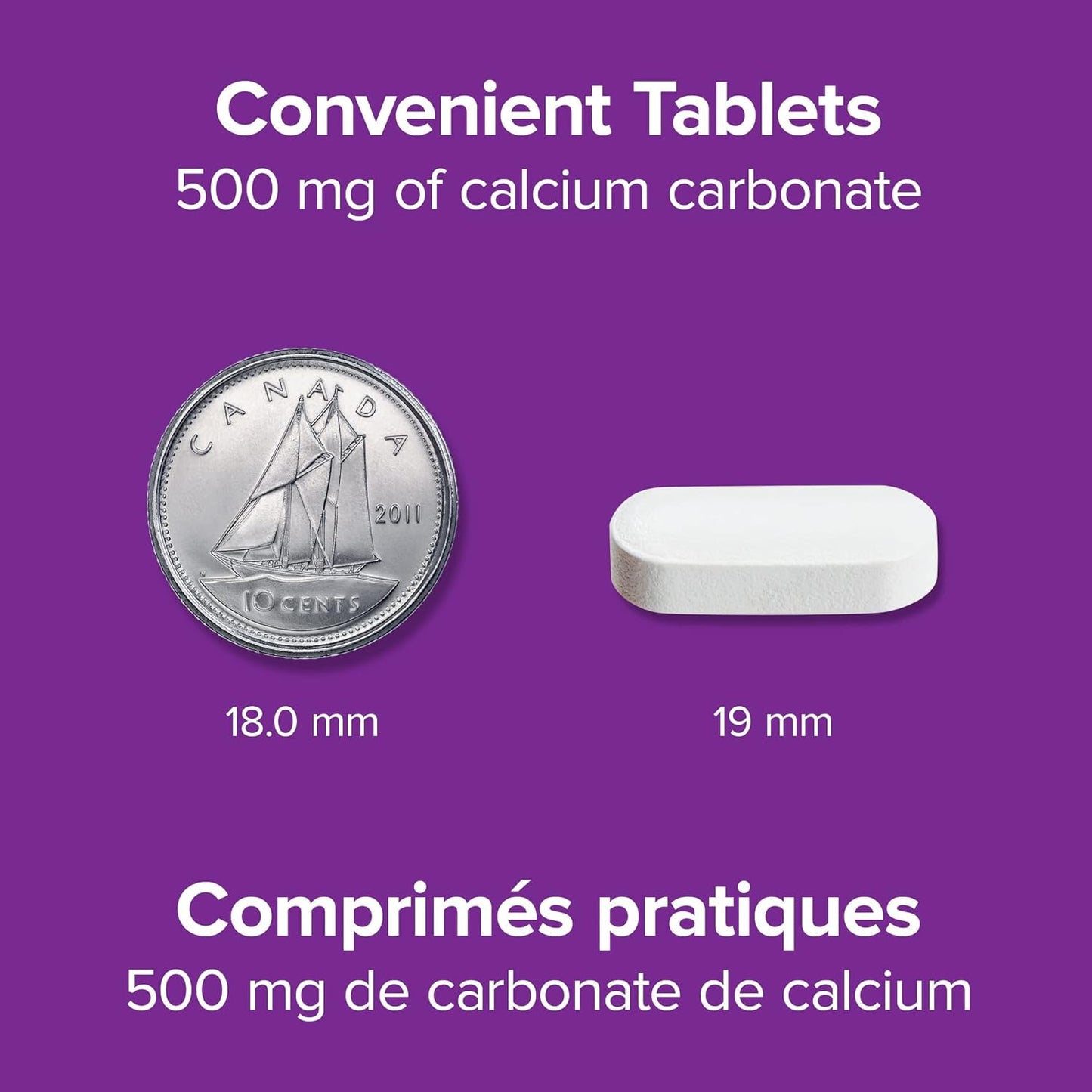 Webber Naturals 碳酸鈣,250 片,有助於支撐骨骼和牙齒