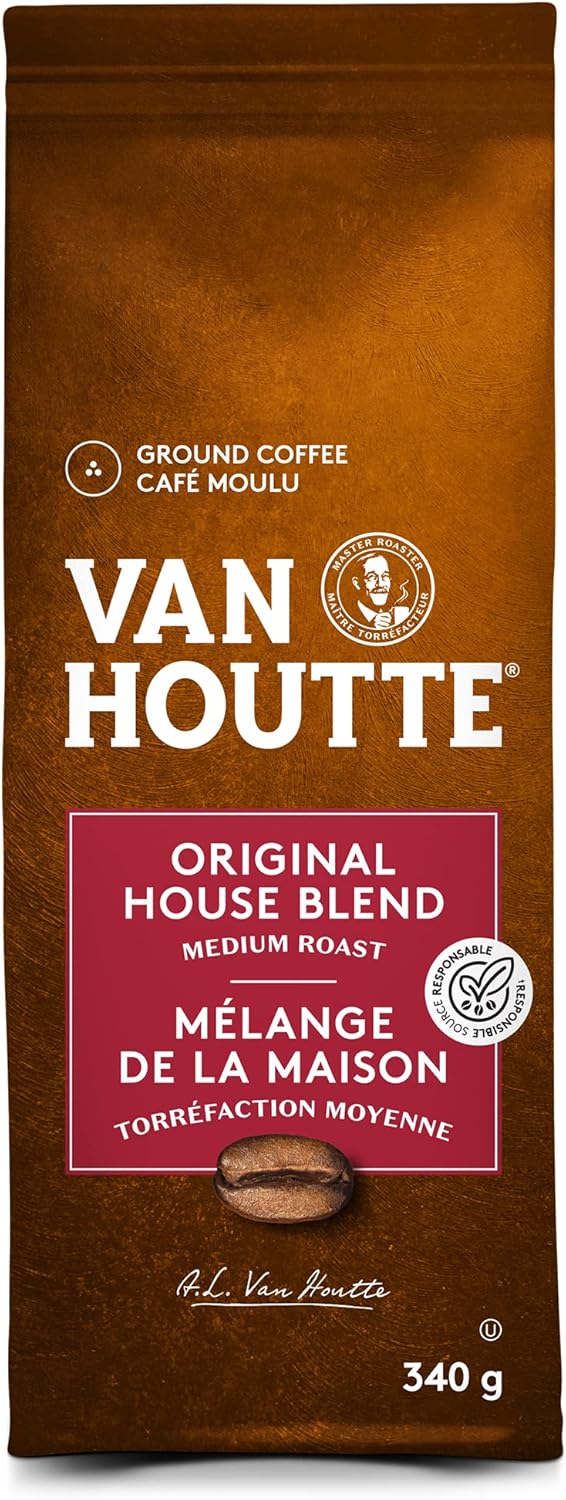 Van Houtte 原味混合研磨咖啡,340 克,可與 Keurig 咖啡機搭配使用