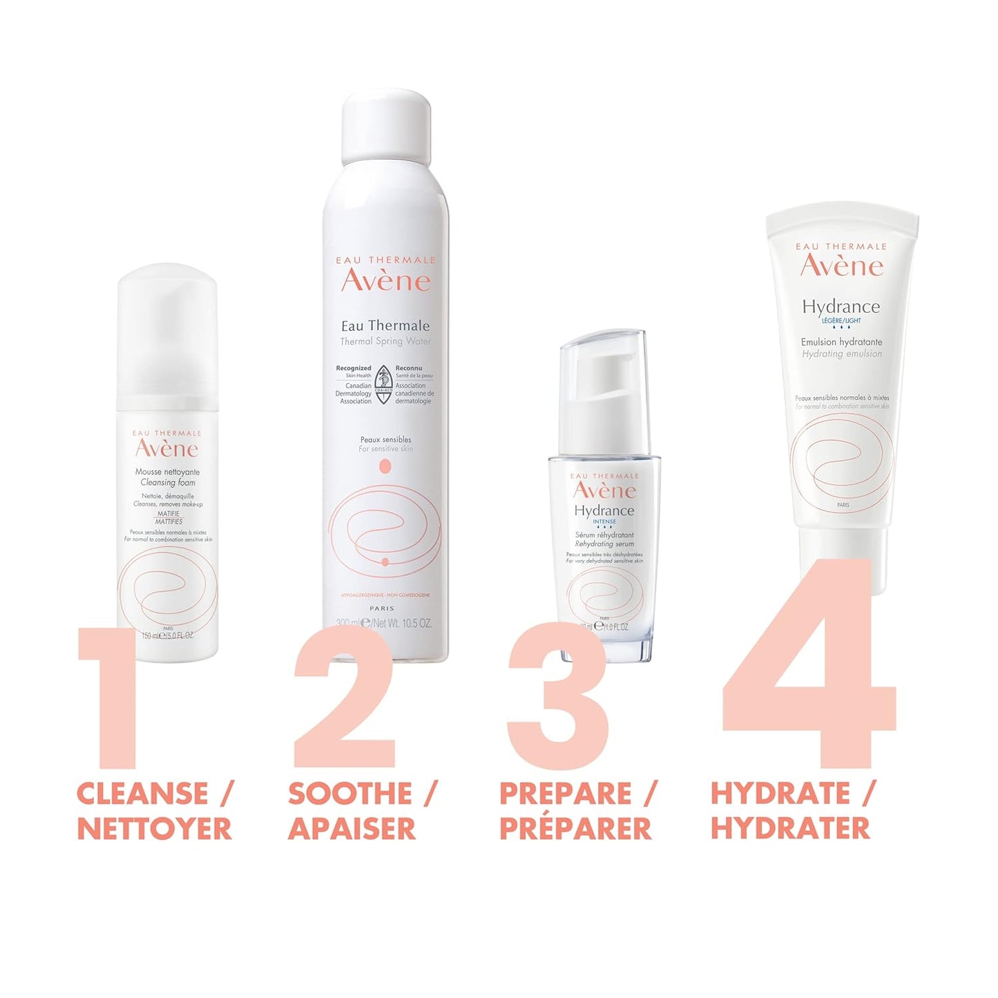 Eau Thermale Avene Hydrance Light Hydrating Emulsion Cream, Moisturizing, For Sensitive and Dehydrated Skin, Hydrating, Plumping and Radiance boosting, 40 ml