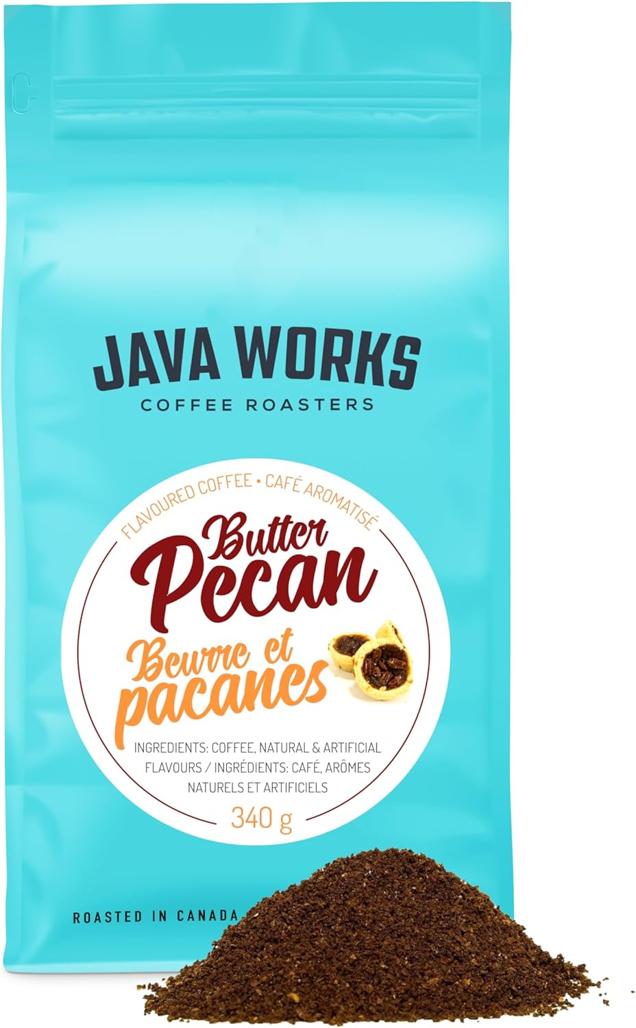 Java Works 咖啡黄油山核桃味咖啡粉,340 克