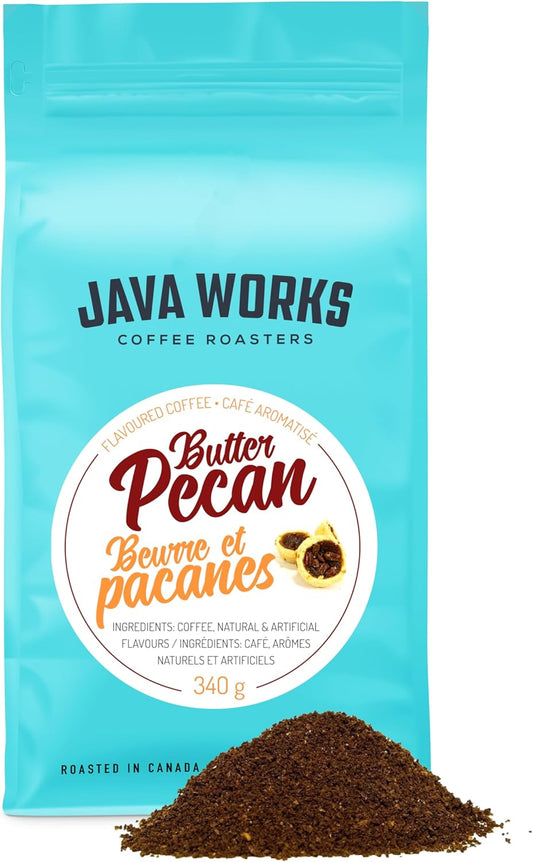 Java Works 咖啡奶油山核桃味咖啡粉,340 克