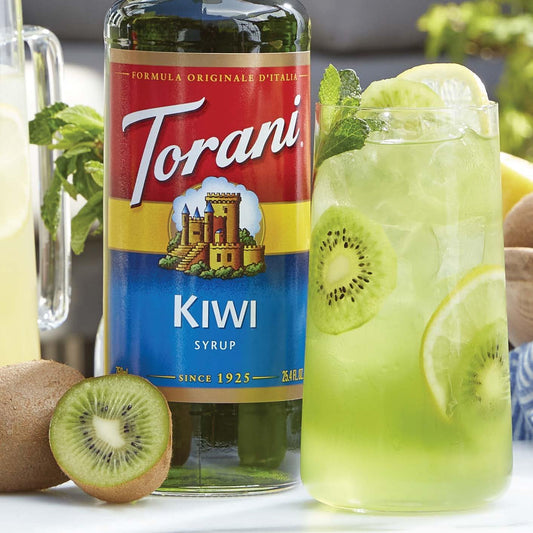 Torani Kiwi Flavour Syrup, 750ml bottle, 2 Pack, green
