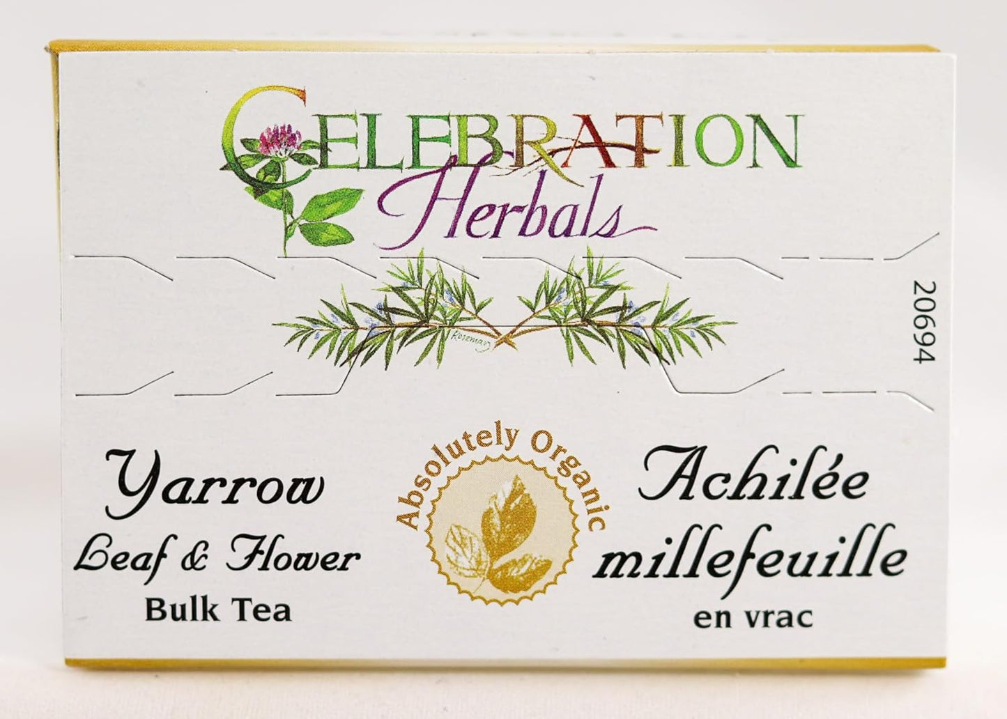 Celebration Herbals 有機西洋蓍草葉花茶 – 有機,猶太潔食認證(散葉 - 40克)| 蓍草花草茶 | 收斂花香,傳承草藥傳統