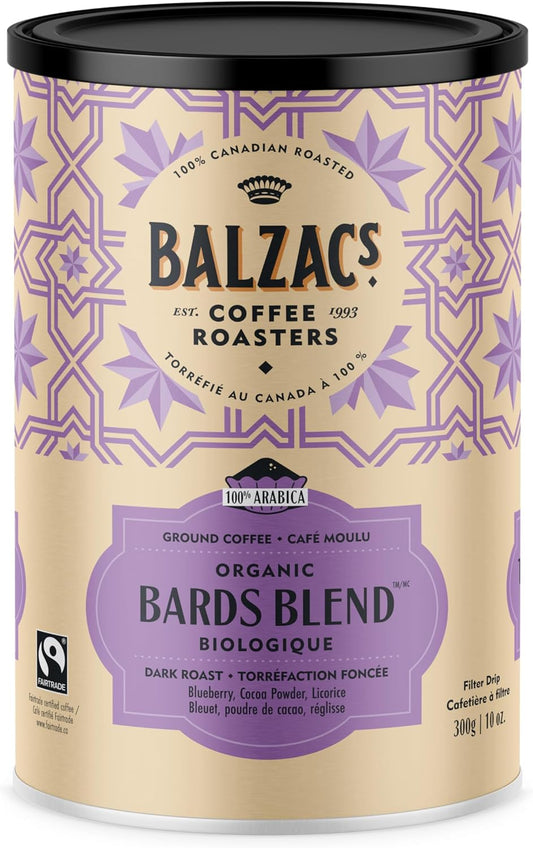 Balzac's Coffee Roasters - 研磨咖啡 | 300克,10盎司。(Bards Blend,12包)
