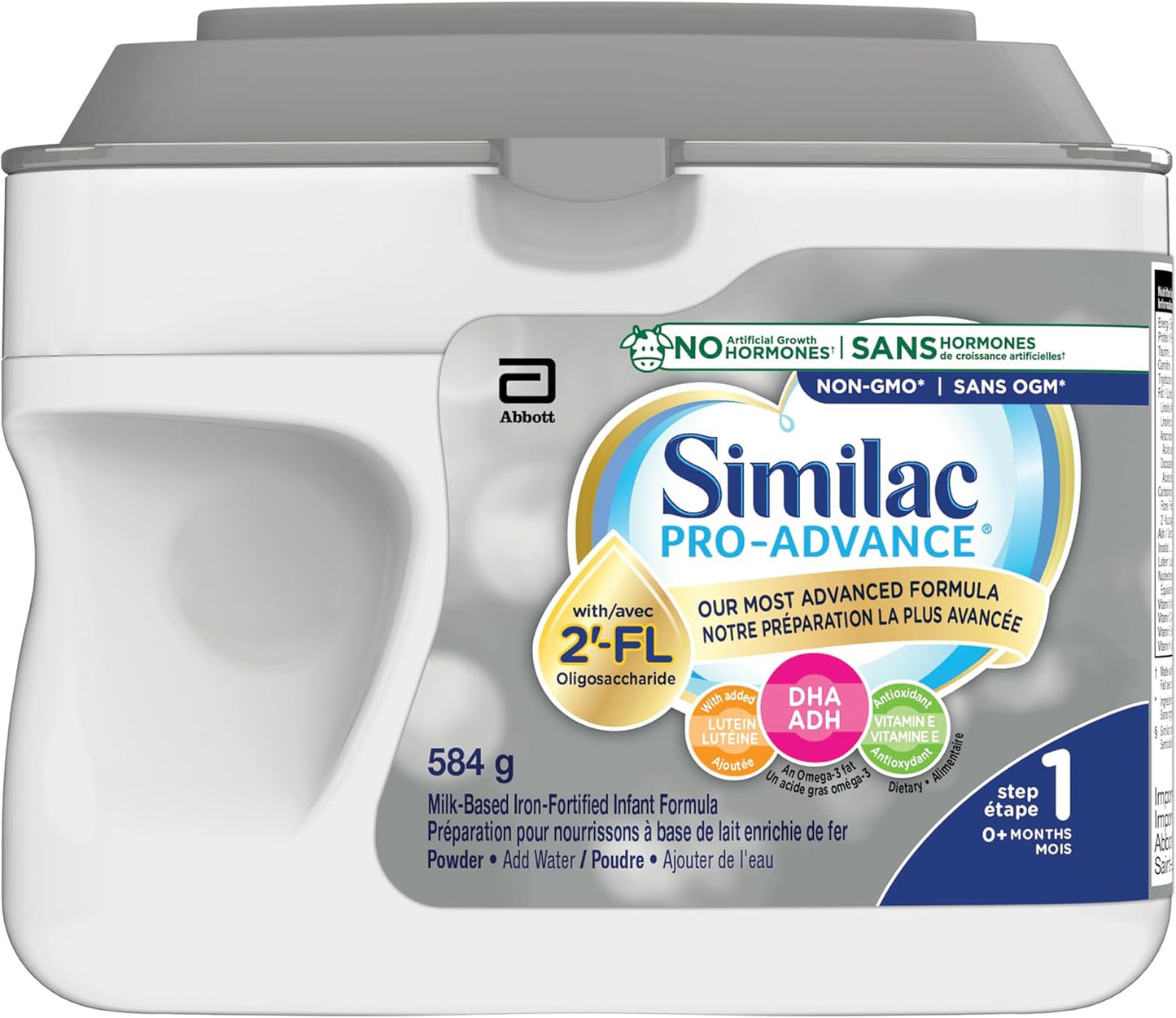 Similac Pro-Advance Step 1, Baby Formula, Our Closest Formula to Breast Milk with 2’-FL, Easy To Digest, 0+ Months, Powder, 584 g