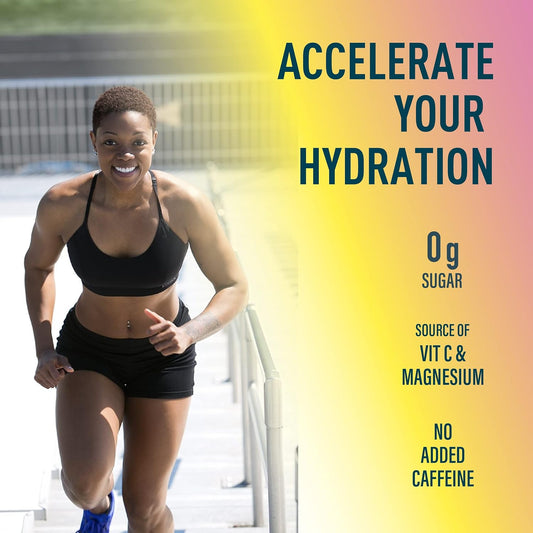 Organika 加拿大制造电解质粉 - 粉红柠檬水小袋装 - 随时随地补充水分和电解质,含益生元和维生素 C,3.5 克 x 20 包