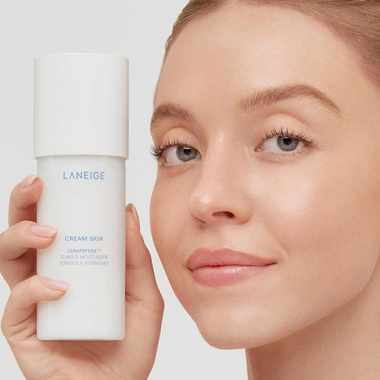 LANEIGE 乳霜爽肤水和保湿霜:轻盈可再填充的韩国乳状爽肤水,含有神经酰胺和肽,可保湿、紧致和屏障支持