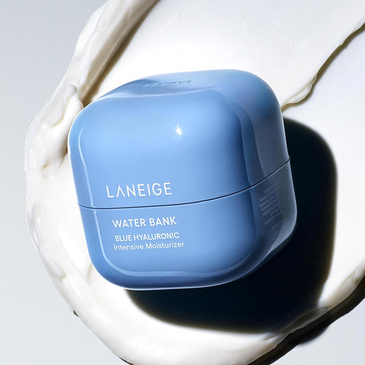 LANEIGE Water Bank Blue Hyaluronic Intensive Moisturizer: Hydrating Face Cream for Extra Dry Skin with Squalane & Peptide for Skin Barrier Support, Dermatologist-Tested