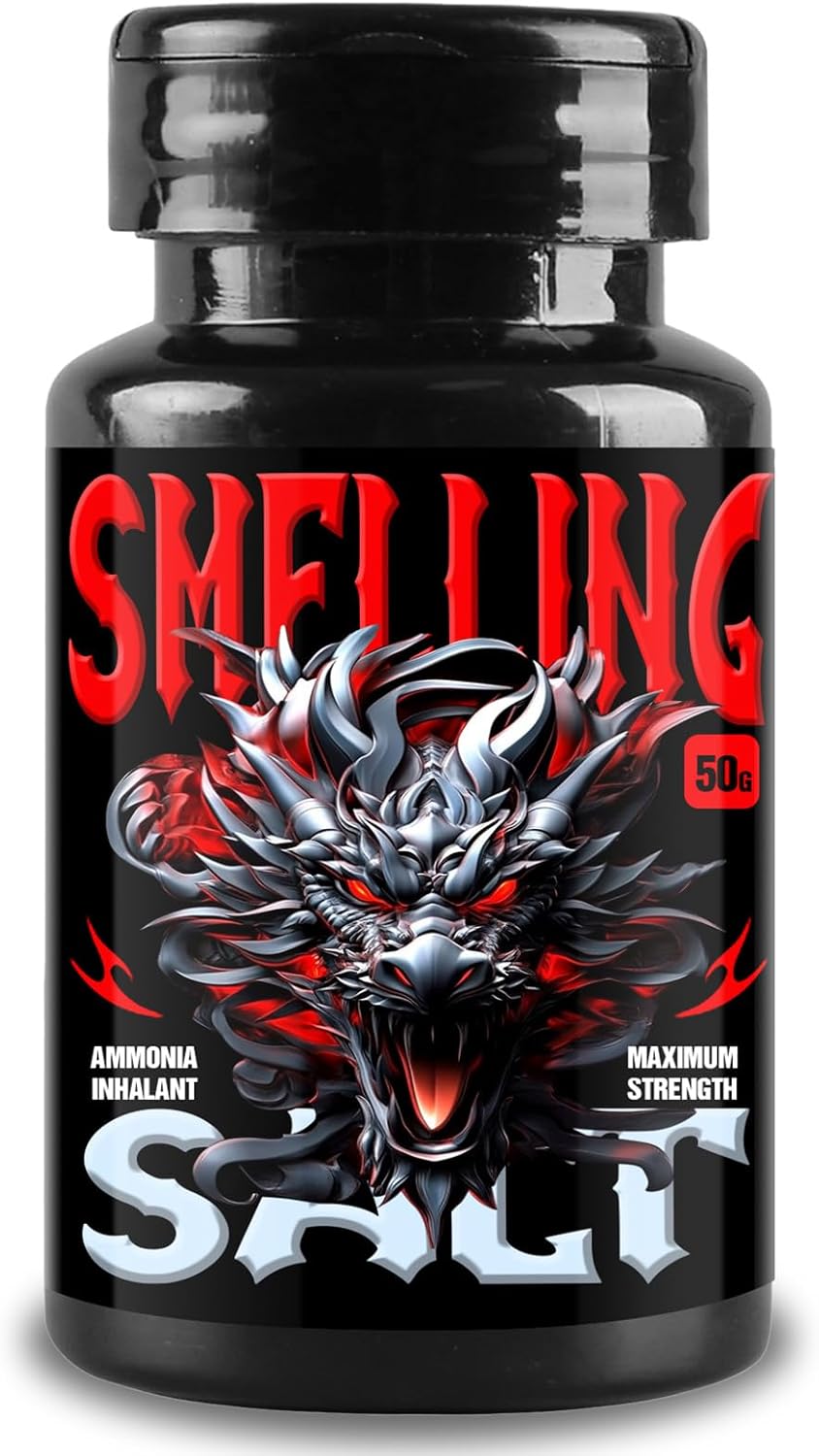 Smelling Salts, Portable Ammonia Smelling Salts for Athletes, Elevated Performance, Improved Concentration, Safe and Gentle