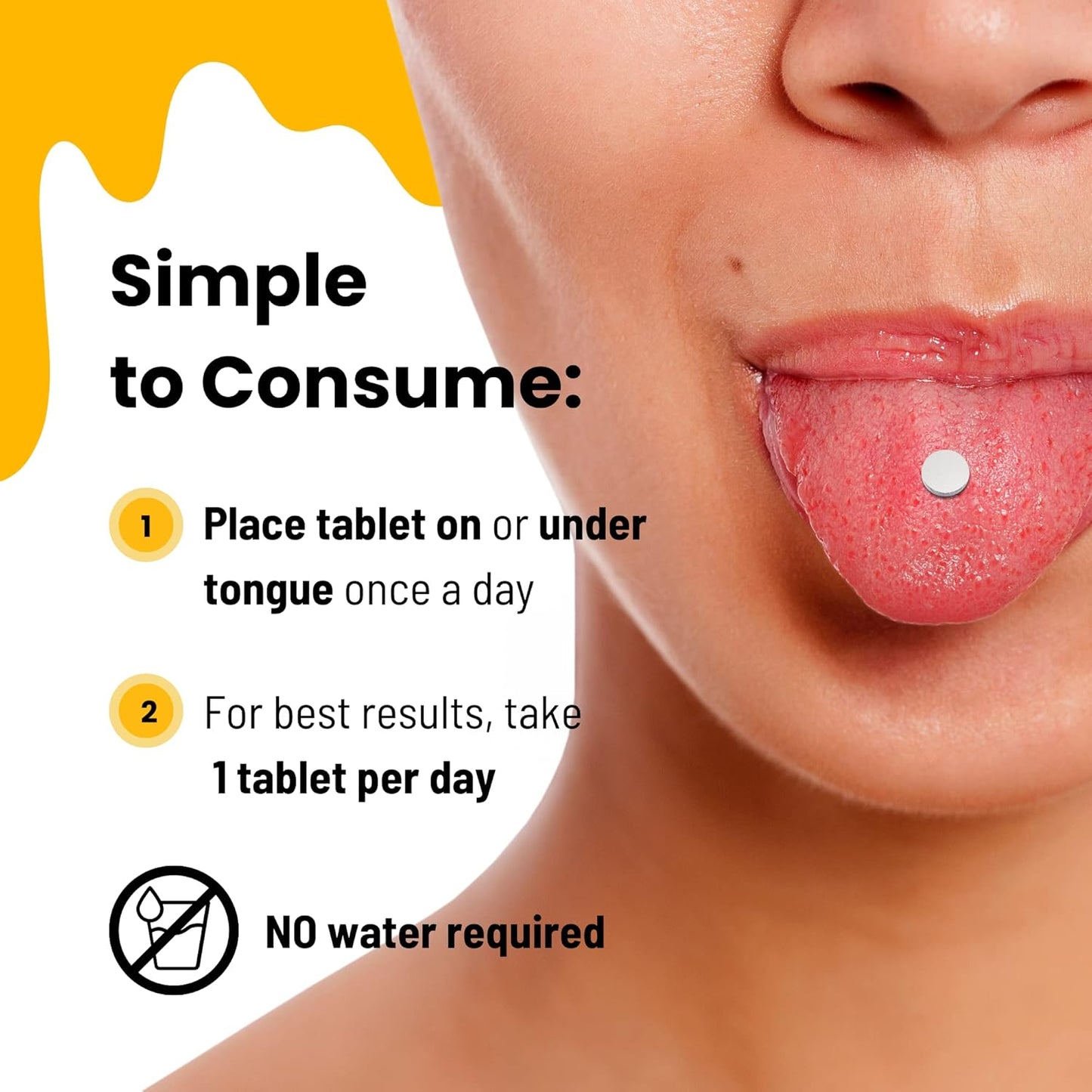 Nutrameltz 維生素 C 和鋅 - 免疫增強補充劑,支持頭髮生長,幫助組織發育,速溶片,用於維生素缺乏症 - 檸檬和橙子味(60 片)