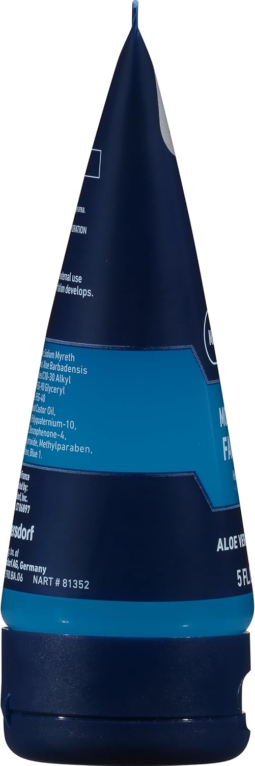 NIVEA MEN Protect & Care Refreshing Face Wash, Men’s Face Cleanser with Pro-Vitamin B5 & Aloe Vera, Moisturizing Men's Face Wash, No Drying Alcohol, Dermatologically-Tested Skin Care, 150mL
