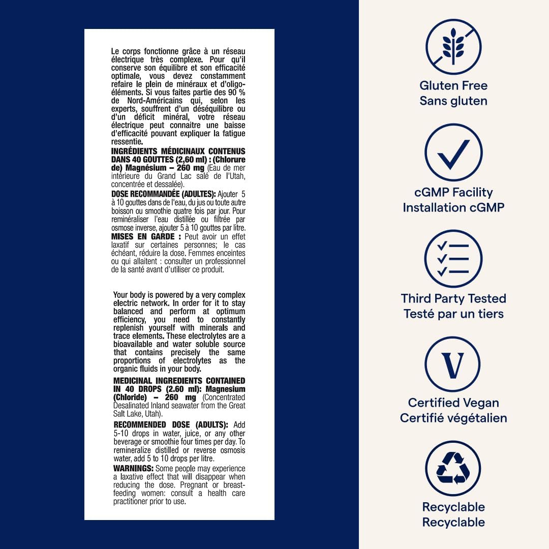 Trace Minerals ConcenTrace Drops | Full Spectrum Minerals | Ionic Liquid Magnesium, Chloride, Potassium | Low Sodium | Energy, Electrolytes, Hydration | 48 Day Supply, 4 fl oz (Pack of 1)