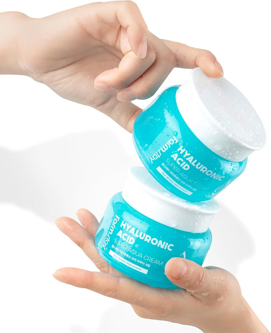Farm Stay Farmstay Hyaluronic Acid Super Aqua Cream - Hyaluronic Acid Cream for Deep Moisture - Locks In Essential Moisture - Strengthens Skin Barrier - 80 ml
