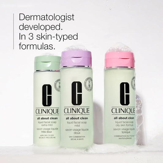 倩碧三步驟清潔液體溫和潔面皂,適合乾性混合性肌膚,溫和