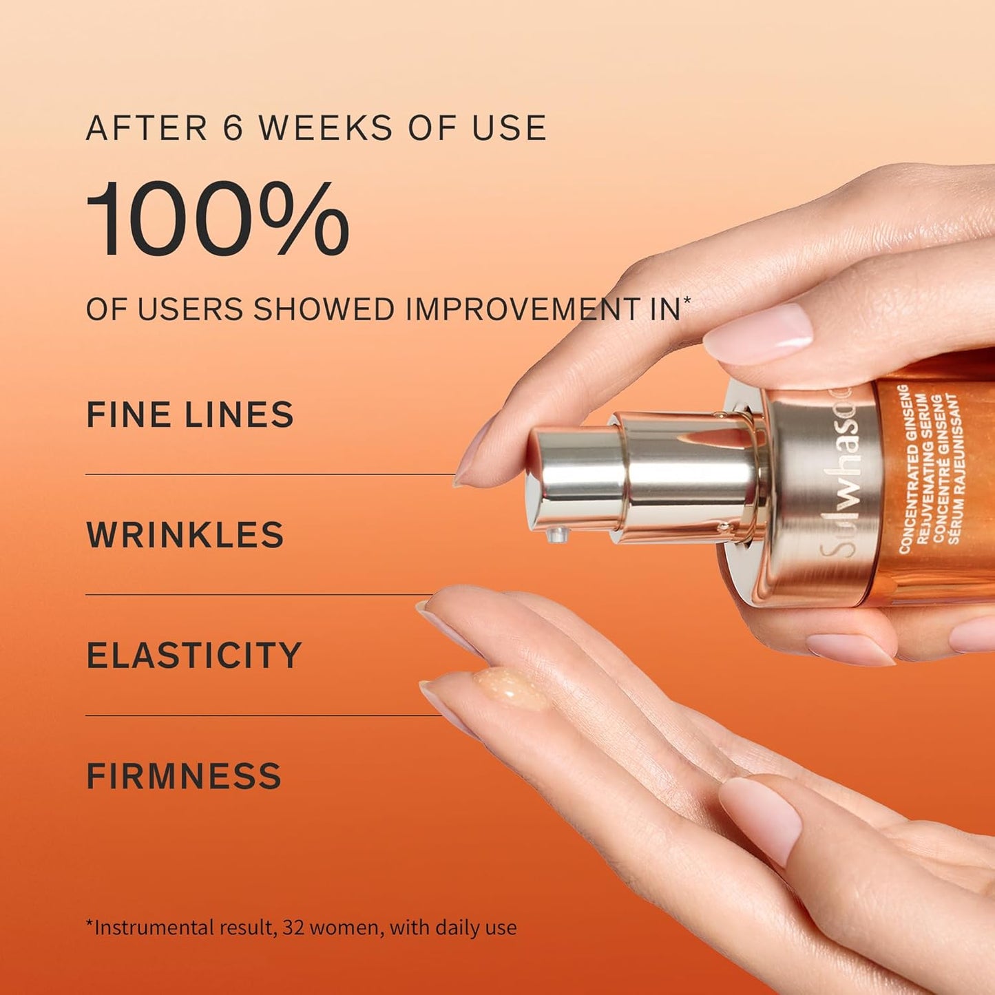 Sulwhasoo Concentrated Ginseng Rejuvenating Serum- Ginseng & Peptide Anti-Aging Serum with Niacinamide, Retinol, Vitamin B5 & Hyaluronic Acid for Wrinkles & Hydration, 1.01 fl. oz.(Packaging May Vary)