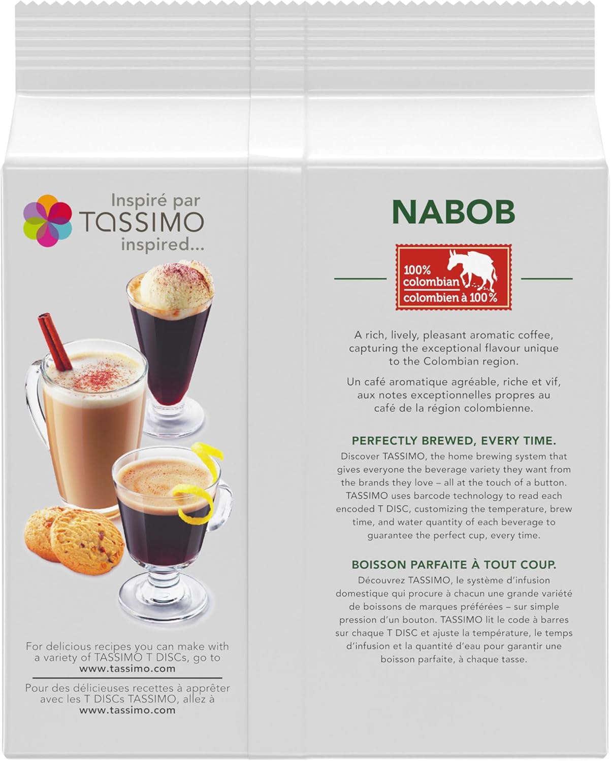 Tassimo Nabob 100% 哥伦比亚咖啡单份 T-Discs,14 片装