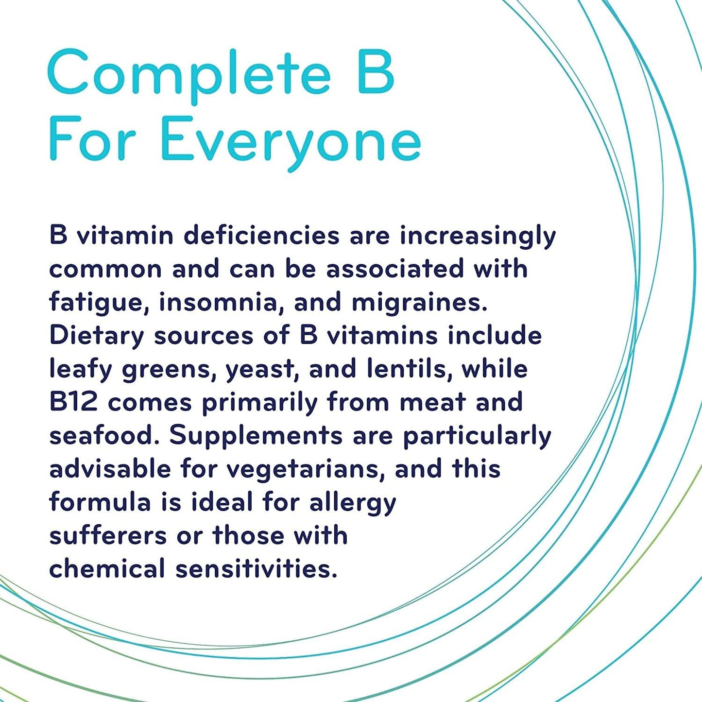 SISU 超級 B 族複合物,90 粒植物膠囊 - 完整 B 族複合物加膽鹼和肌醇 - 整體健康和免疫支持 - 純素,非基因改造 - 不含大豆、麩質和乳製品 - 45 份(1 包)