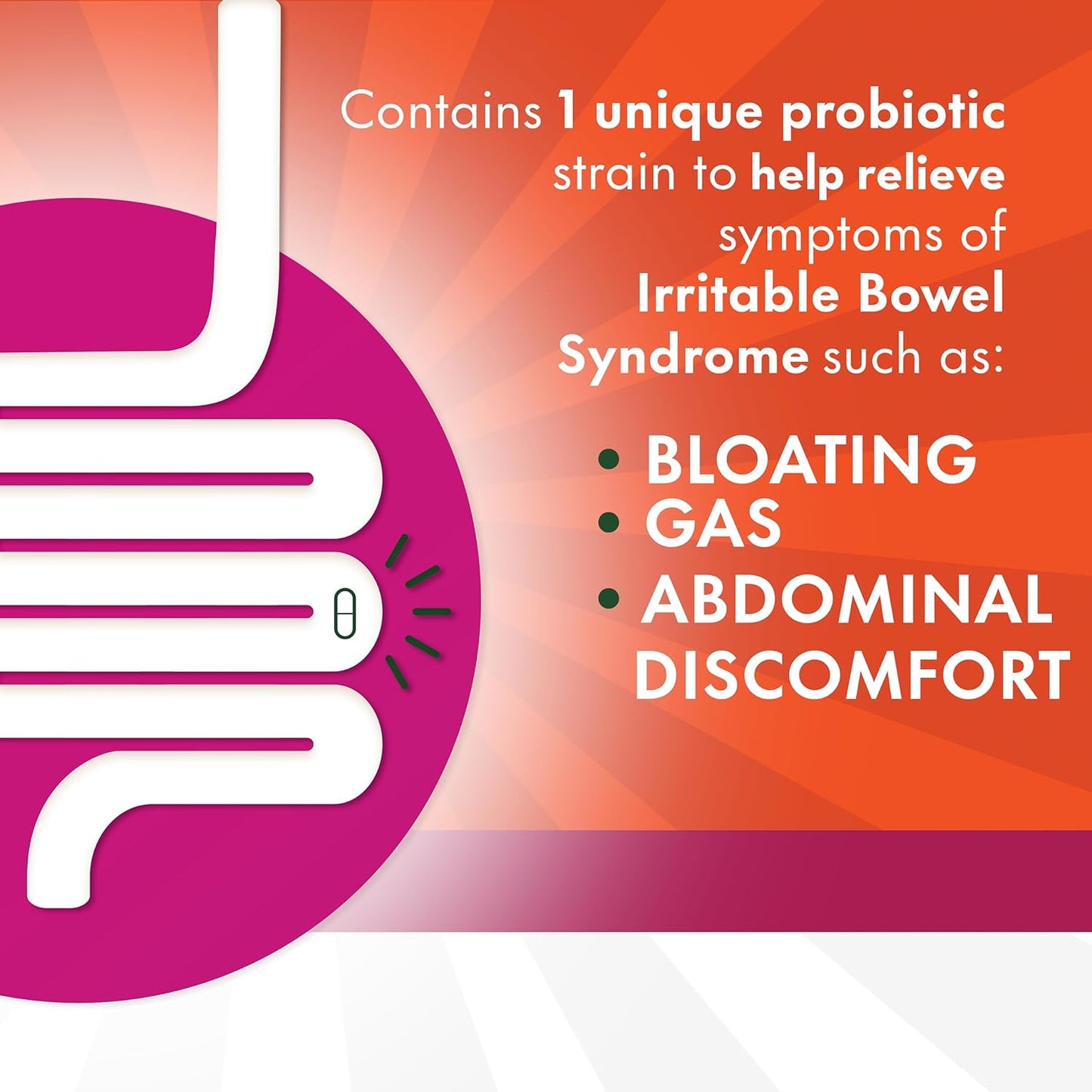 Align Probiotic,女性双效多菌株益生菌,含圣洁莓,舒缓偶发性腹部不适、胀气、腹胀,28粒胶囊