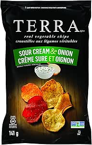 Terra Chips, Sour Cream & Onion, 141g (Pack of 12)