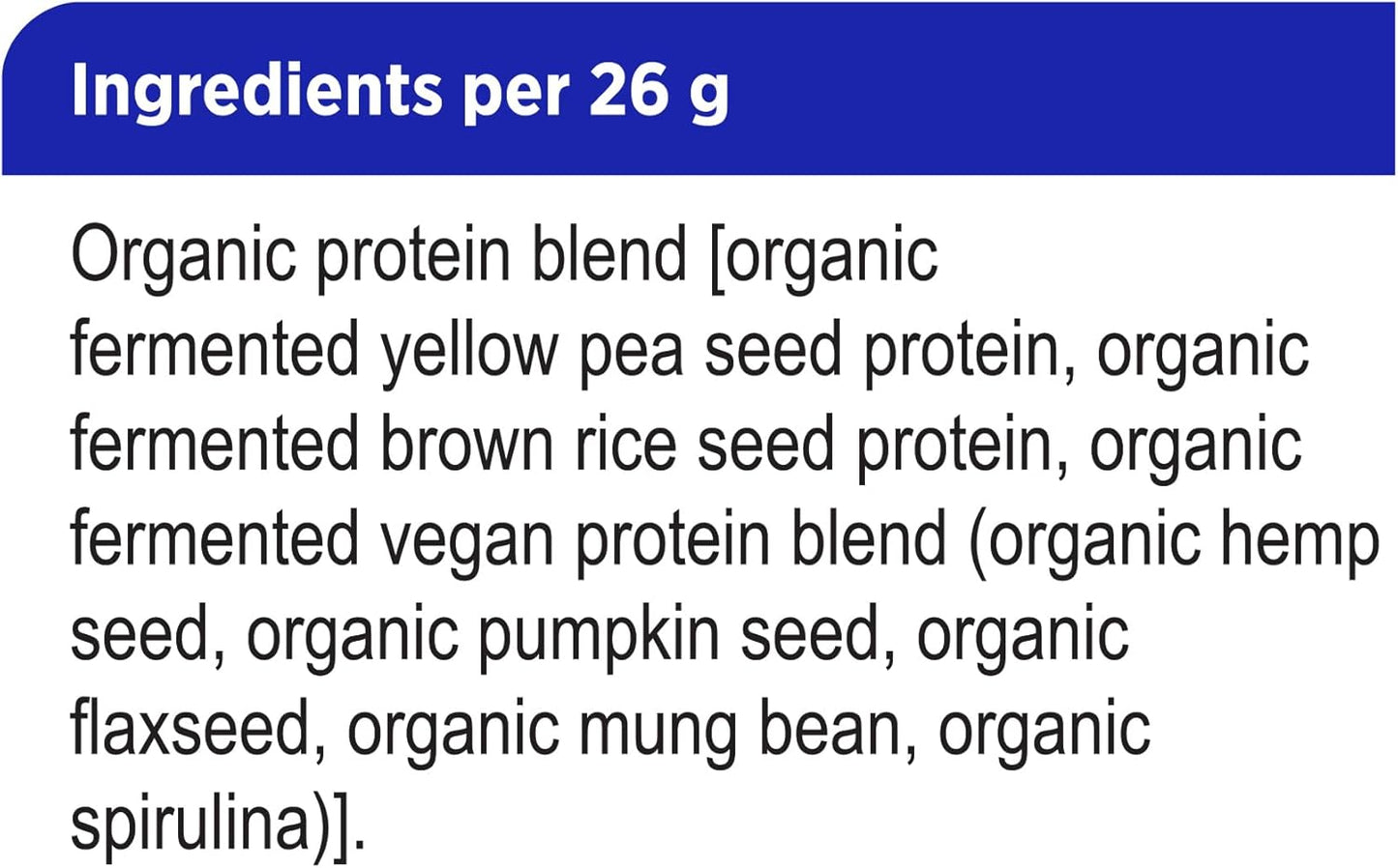 Genuine Health Fermented Organic Vegan Protein Powder, Unsweetened & Unflavoured – 10 Simple Plant-Based Ingredients for Clean Nutrition – Sugar Free, Gluten Free, Non-GMO, USDA Organic – 23 Servings, 600g Tub