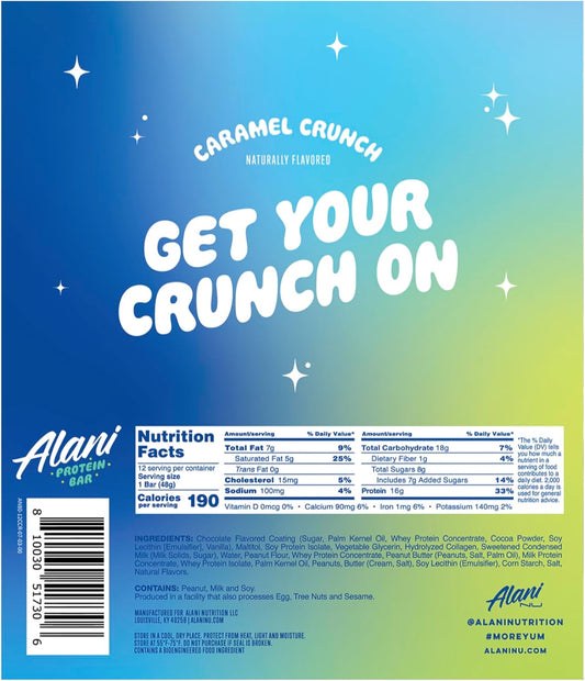 Alani Nu - 焦糖蛋白棒 45 克 x 12