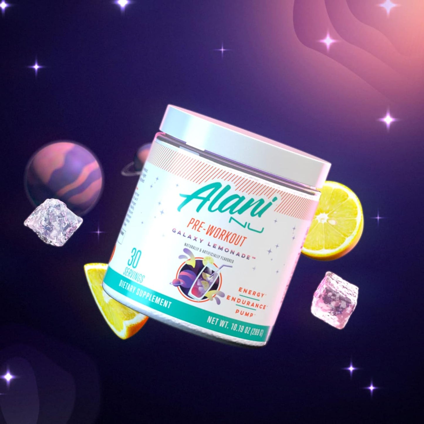 Alani Nu Pre-workout Galaxy Lemonade 30 Servings, 1 Pound