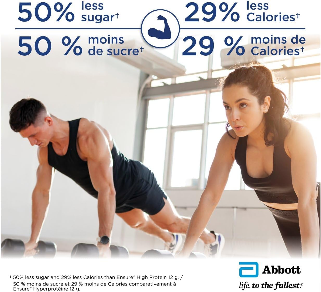 Ensure 高蛋白 16 克,营养补充剂蛋白奶昔,即饮,巧克力味,6 x 235 毫升瓶装