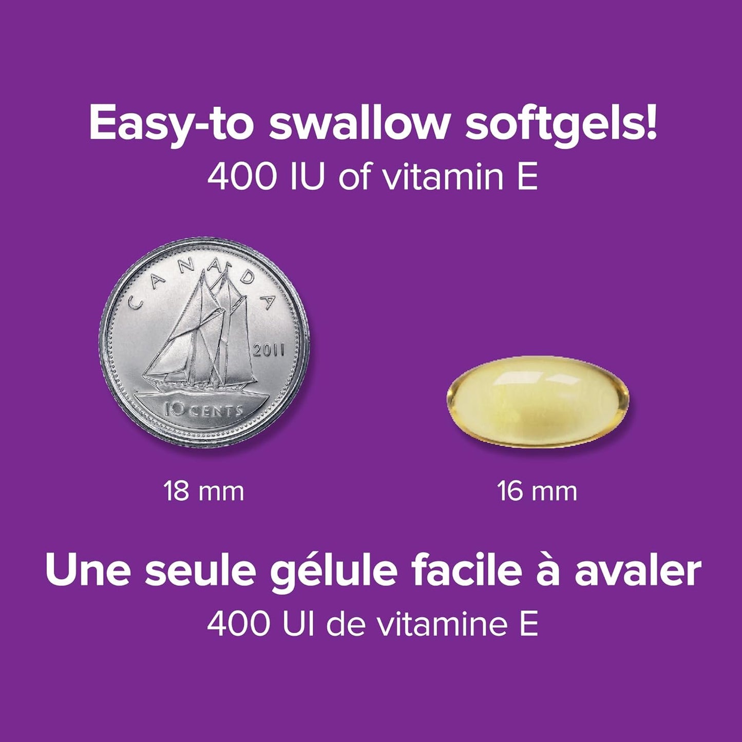 Webber Naturals 维生素 E 400 IU,120 粒软胶囊,天然维生素 E 来源,具有抗氧化作用