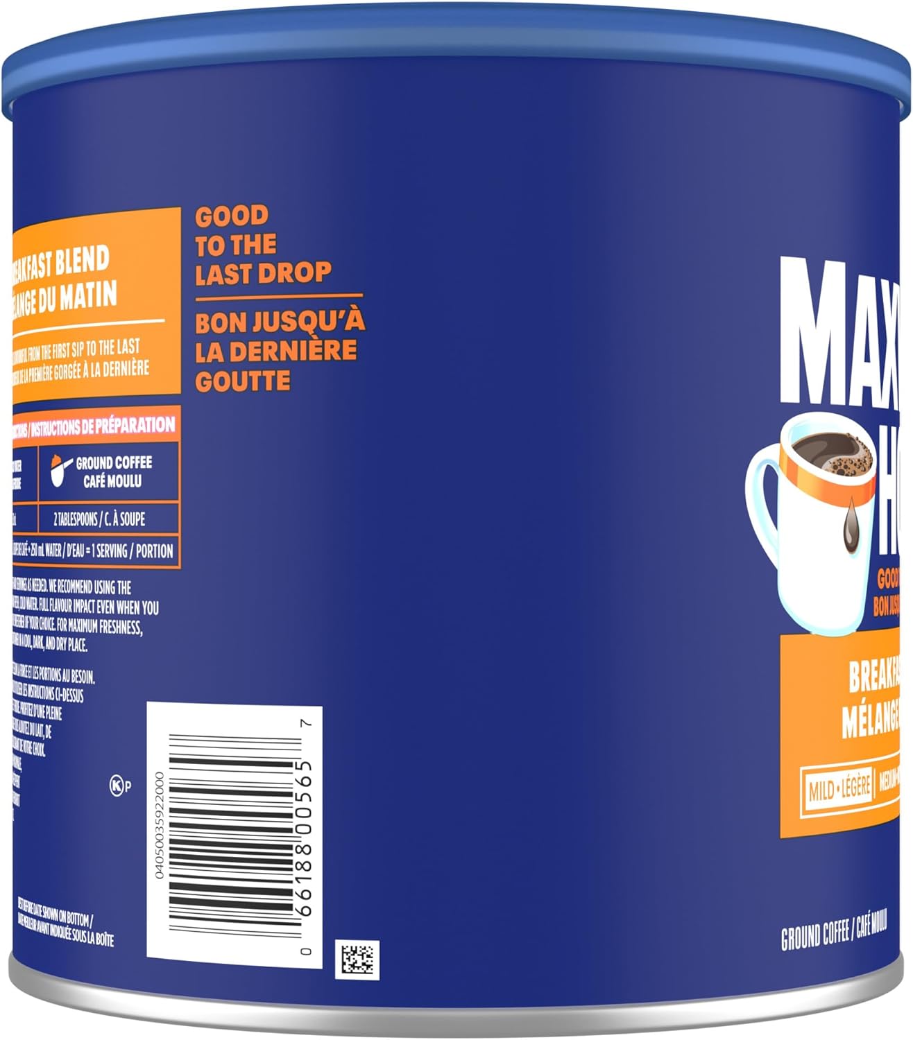 麦斯威尔早餐混合研磨咖啡,900克罐装